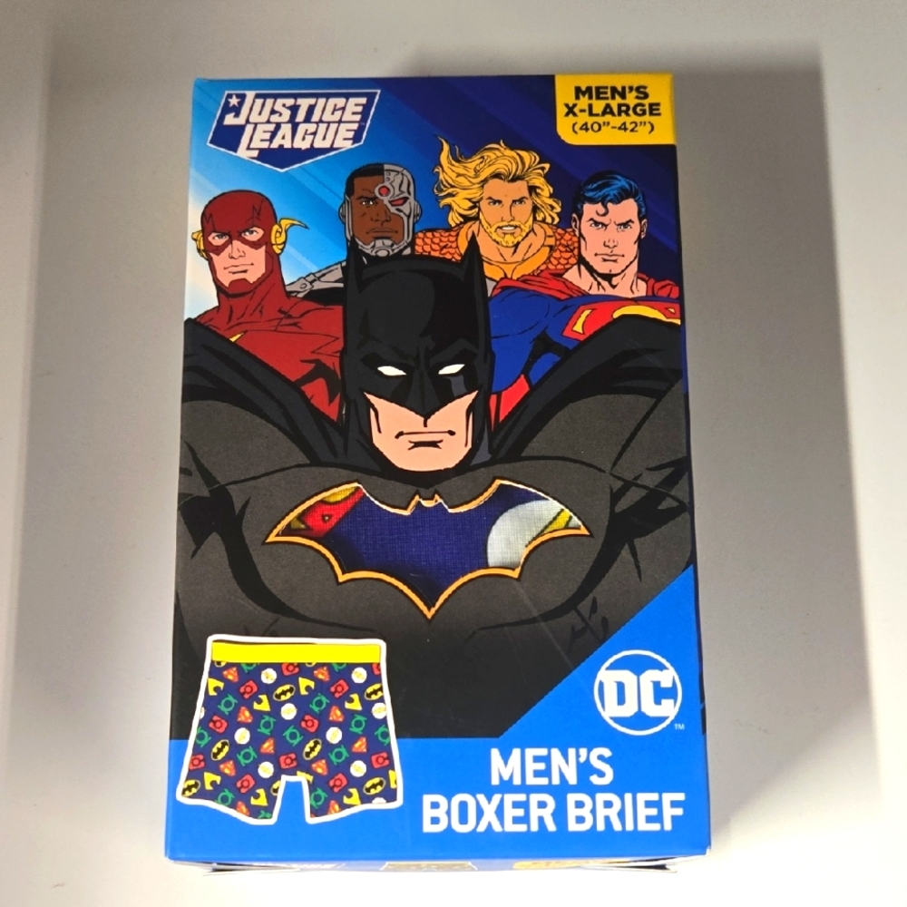 DC Black Boxer Briefs with Superhero Style